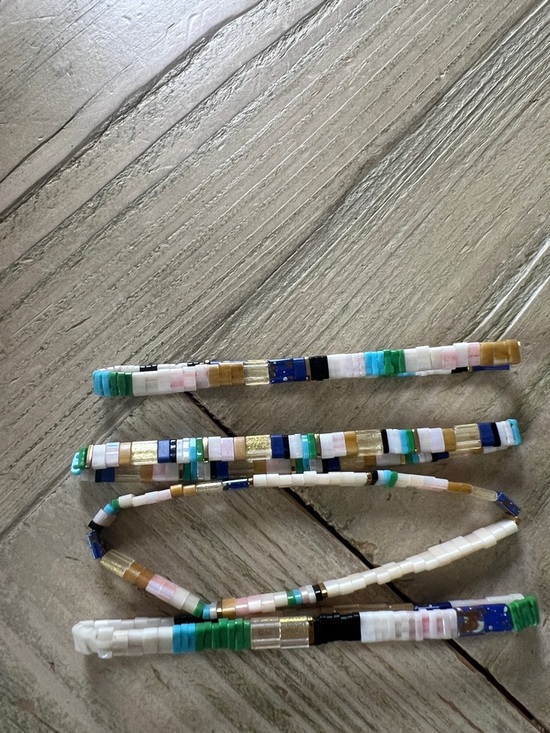 Jewelry - 4 Anthropologie chicklet bracelets ~ like new , on stretchy bands so OSFM